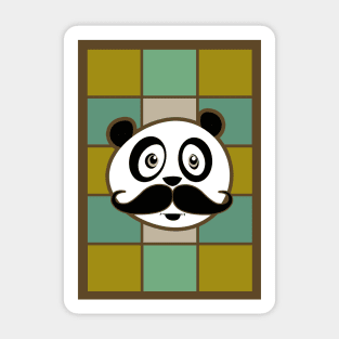 Mustache Panda 4 Sticker